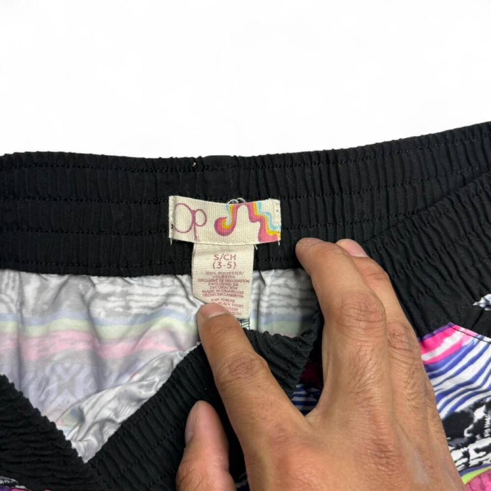 Ocean Pacific Y2K Low Rise Patterned Beach swim micro board Short size small - Picture 5 of 5